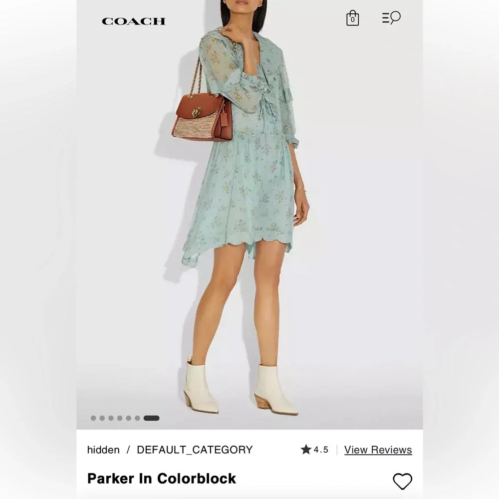 Coach Parker In Colorblock EUC - Picture 6 of 12